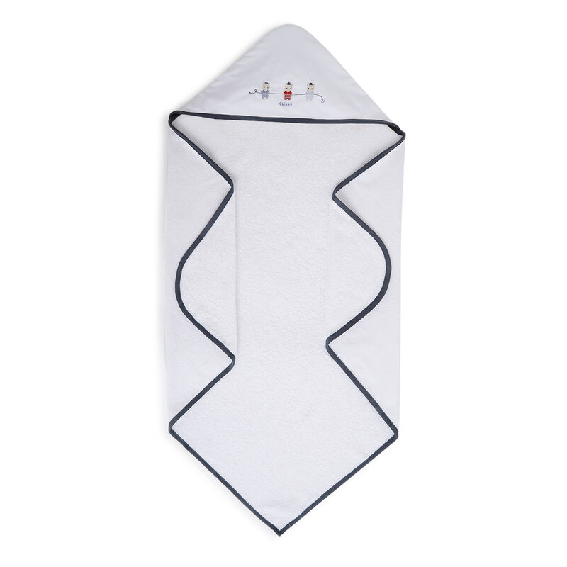 Boys White Woven Bathwrap image number 0